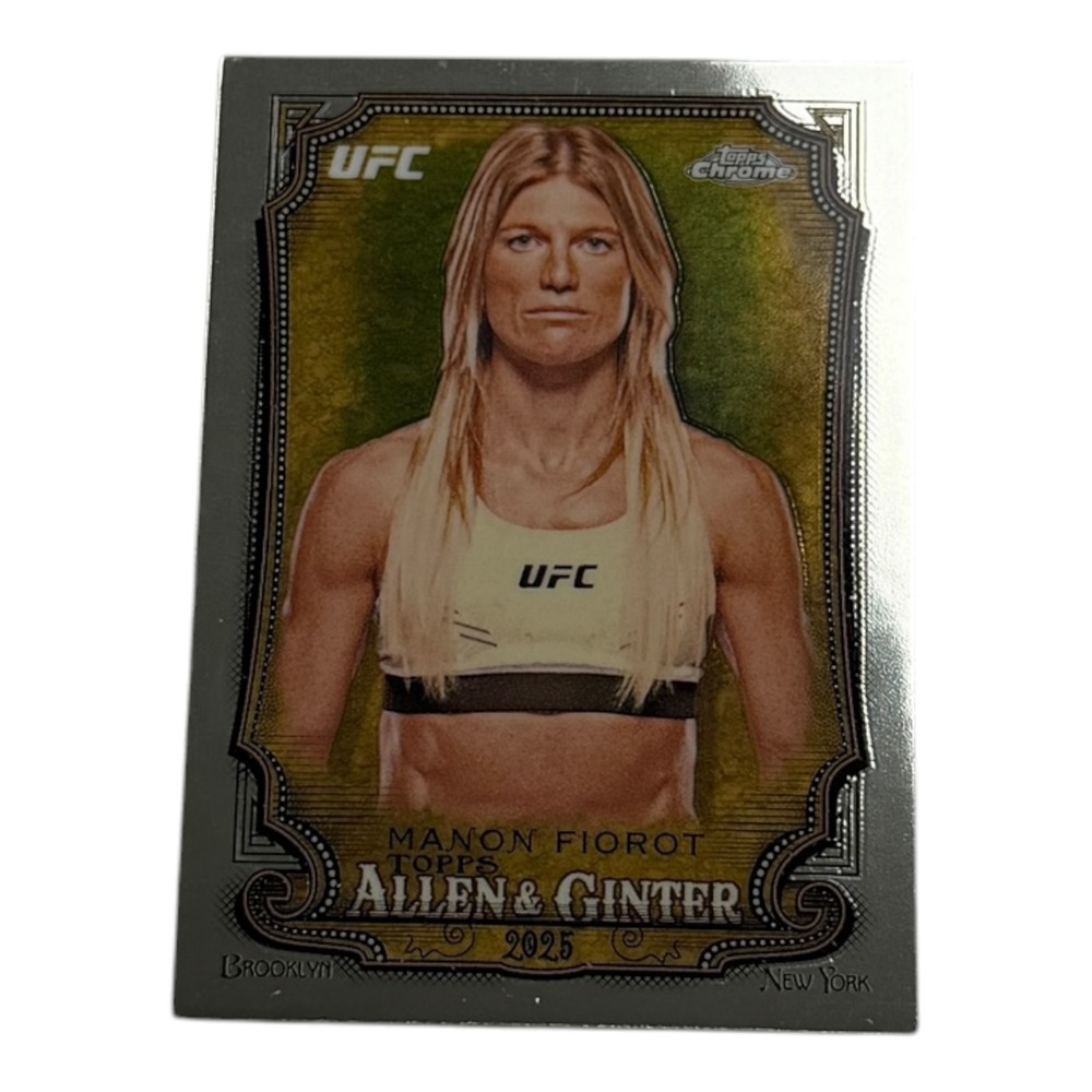 2025 Topps Allen & Ginter Chrome UFC Manon Fiorot AAG-9 Flyweight Card